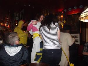 Toilet paper wrapping.